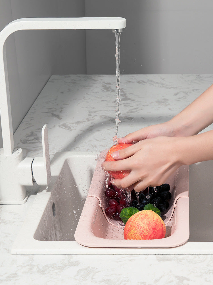 Expandable Sink Drain Basket-Anti Clog Kitchen Storage Rack