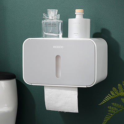 Toilet Paper Holders ECOCO Waterproof Tissue Box Wall Mounted Roll Holder Dispenser for  Home Bathroom Kitchen Decorations