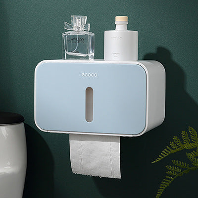 Toilet Paper Holders ECOCO Waterproof Tissue Box Wall Mounted Roll Holder Dispenser for  Home Bathroom Kitchen Decorations