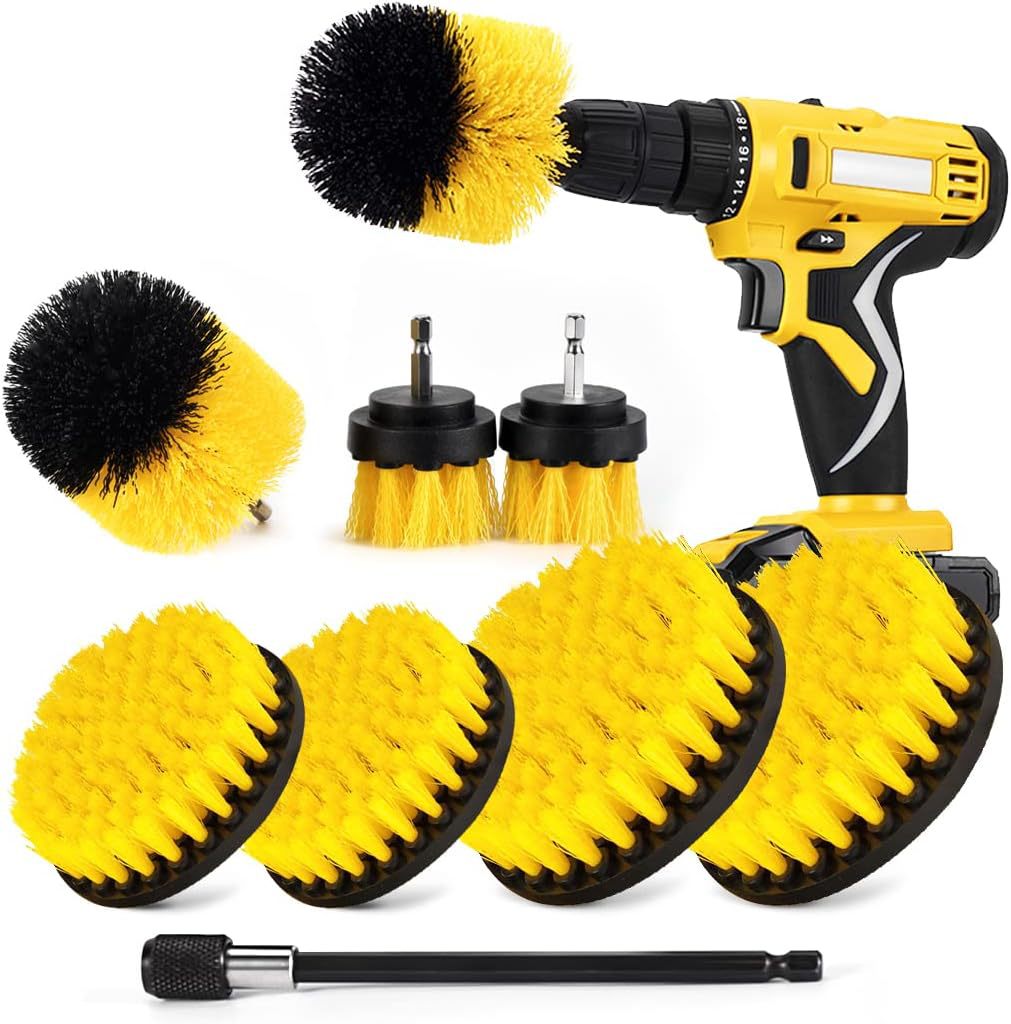 Electric Cleaning Brush Electric Drill Brush Set